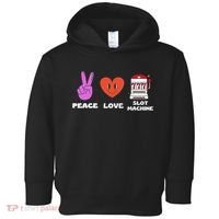 Peace Love Slot Machine Toddler Hoodie thumb 0