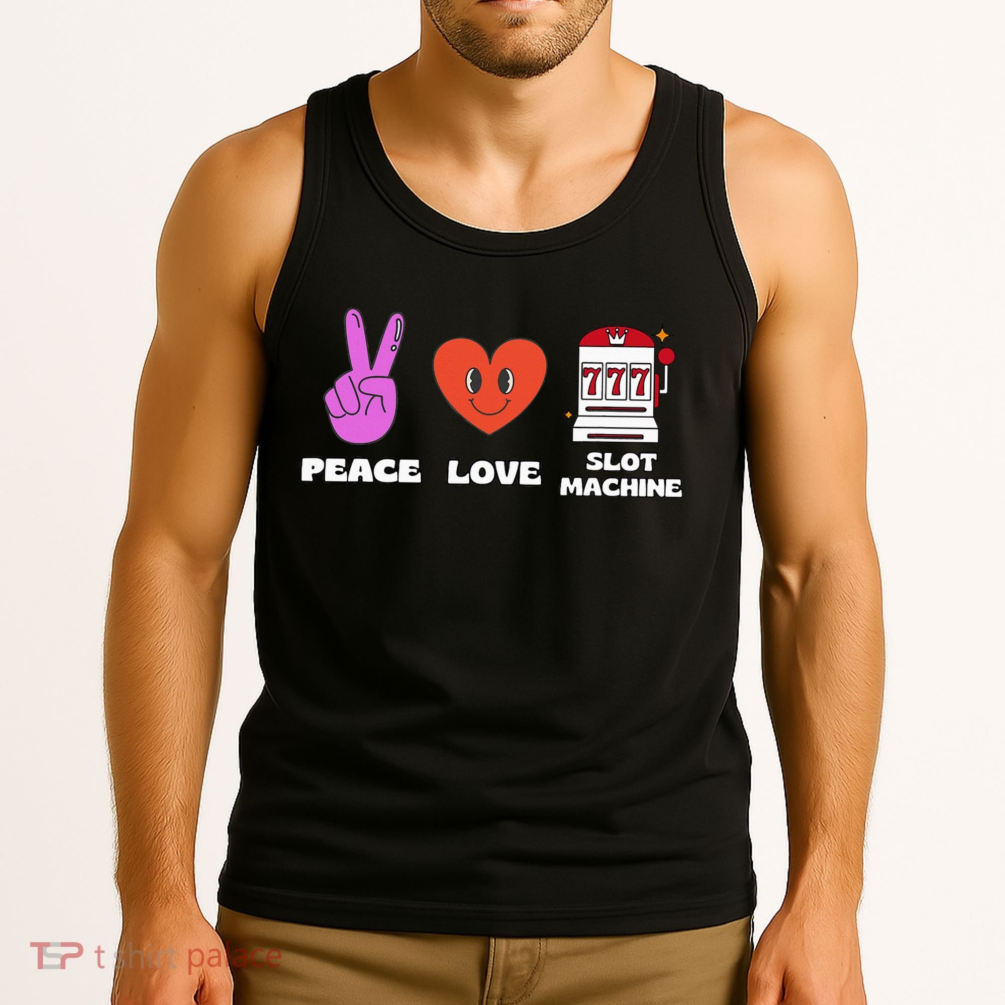 Peace Love Slot Machine Tank Top