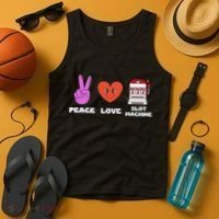 Peace Love Slot Machine Tank Top thumb 4