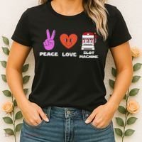 Peace Love Slot Machine Women's T-Shirt thumb 2