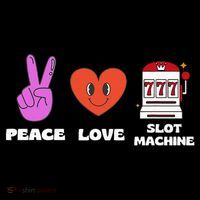 Peace Love Slot Machine Women's T-Shirt thumb 6
