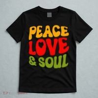 Peace Love & Soul R&B Music Retro Vintage 90s Lovers T-Shirt thumb 5