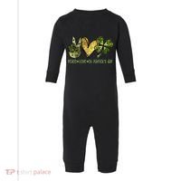 Peace Love St Patrick's Day Festive Infant Fleece One Piece thumb 0