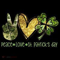 Peace Love St Patrick's Day Festive Coaster thumb 2