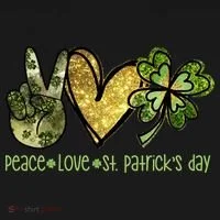 Peace Love St Patrick's Day Festive Toddler Hoodie thumb 2