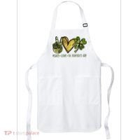 Peace Love St Patrick's Day Festive Apron thumb 0