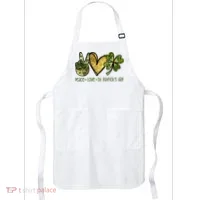 Peace Love St Patrick's Day Festive Apron thumb 0