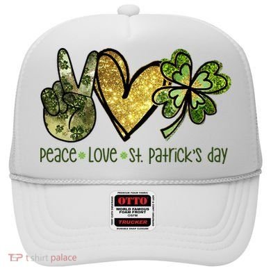Peace Love St Patrick's Day Festive Hat
