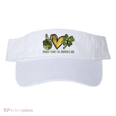 Peace Love St Patrick's Day Festive Visor