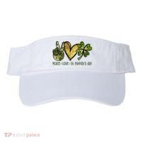 Peace Love St Patrick's Day Festive Visor thumb 0