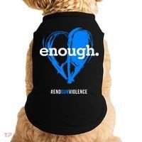 Peace & Love Symbol, Anti Gun Doggie Tank thumb 0