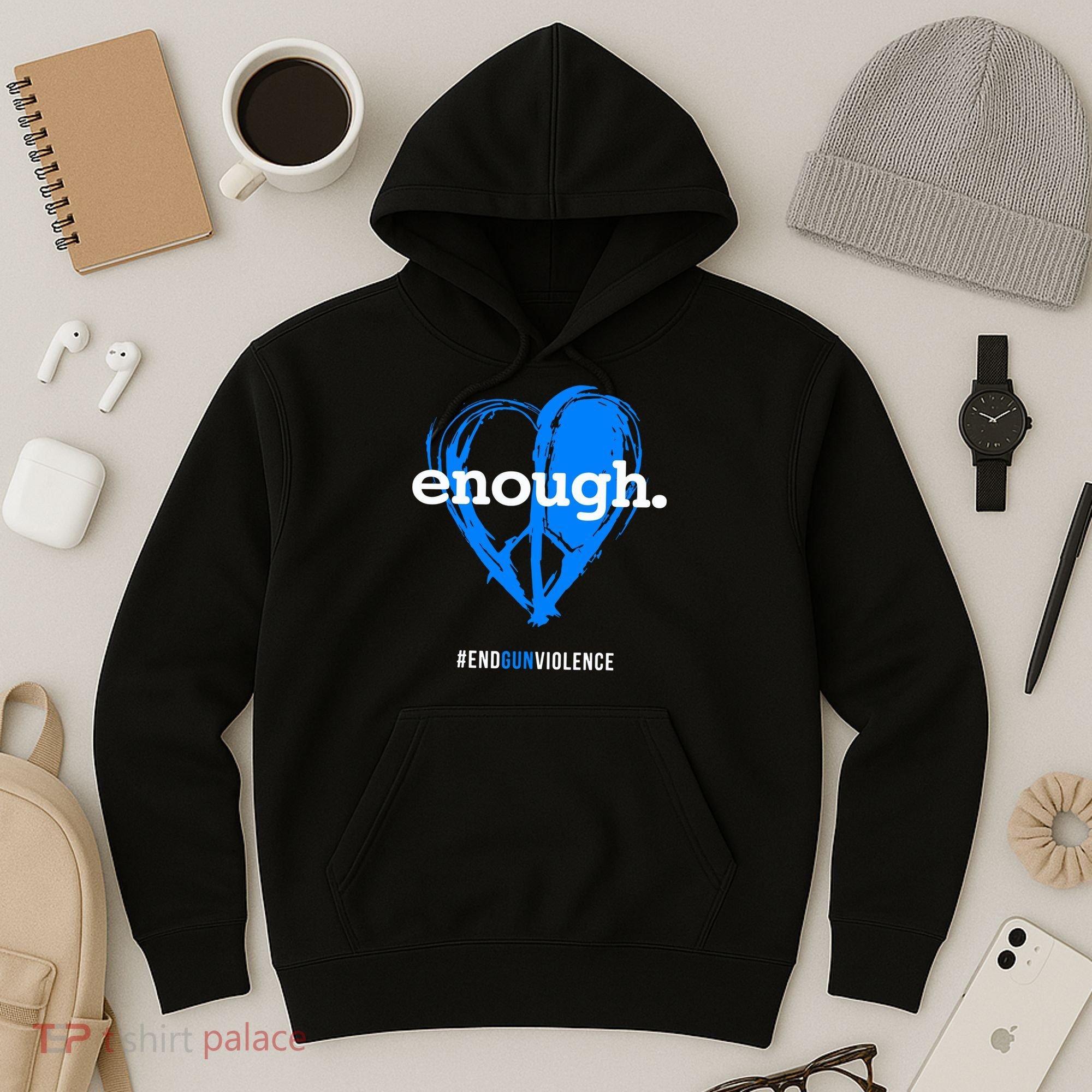 Peace & Love Symbol, Anti Gun Hoodie