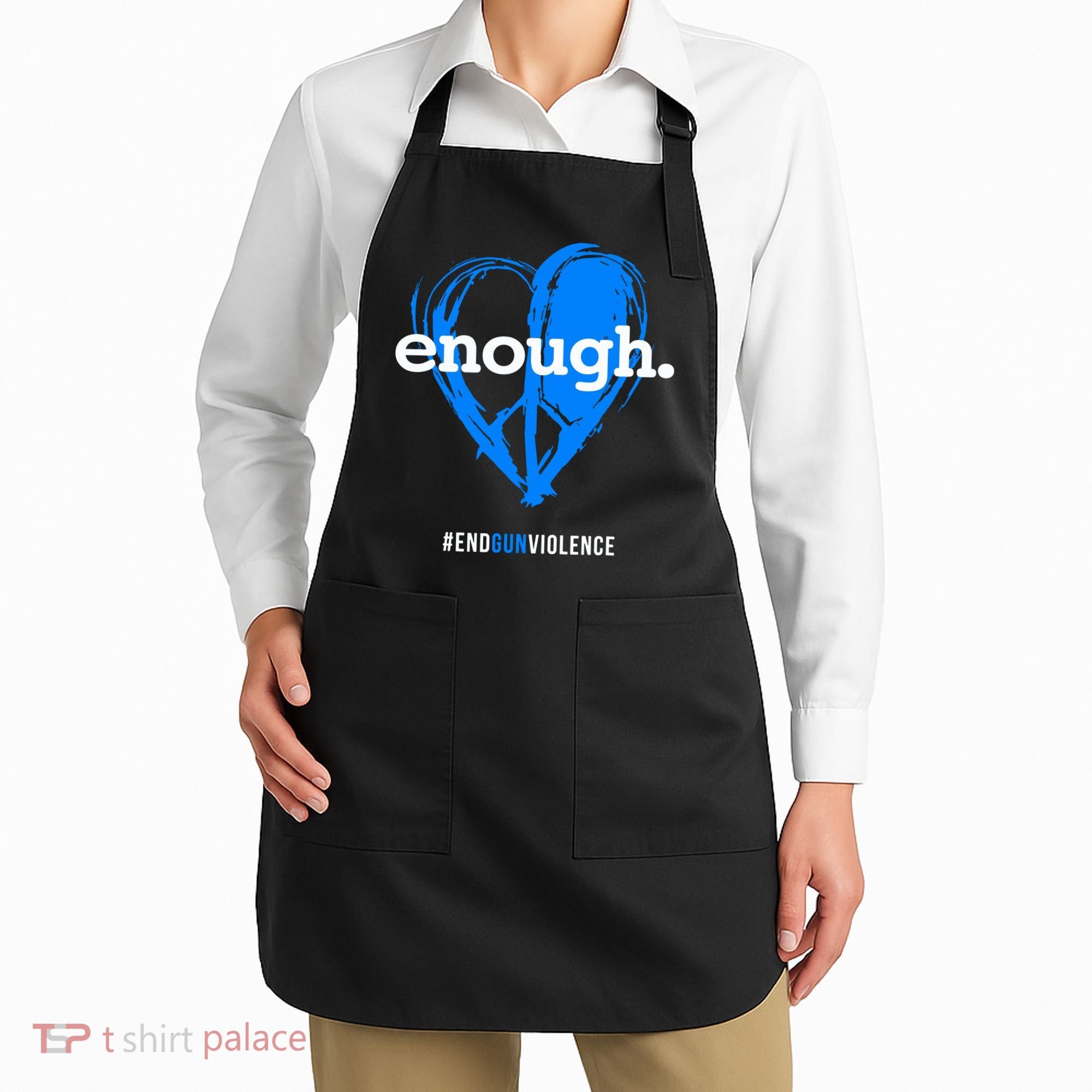Peace & Love Symbol, Anti Gun Apron