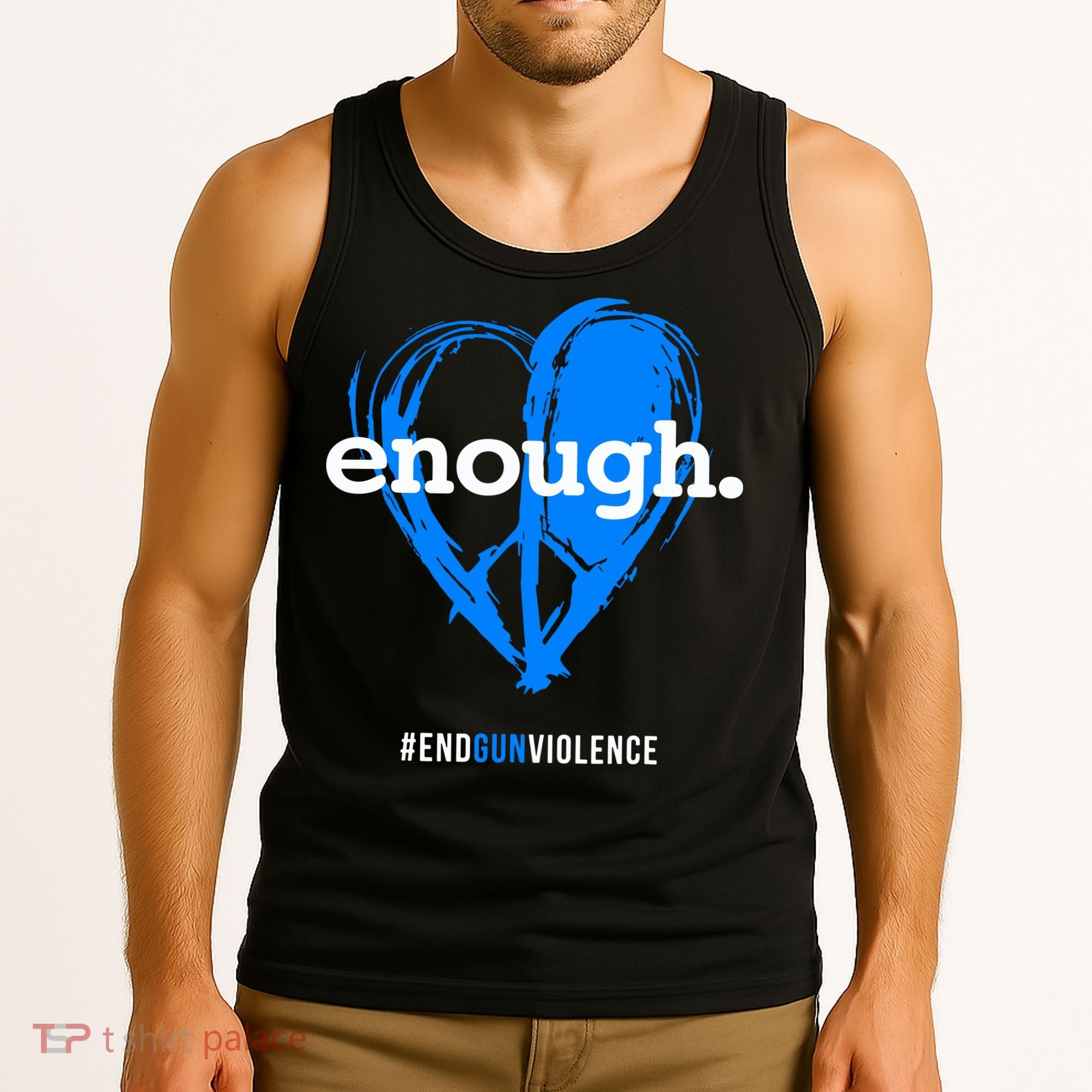 Peace & Love Symbol, Anti Gun Tank Top