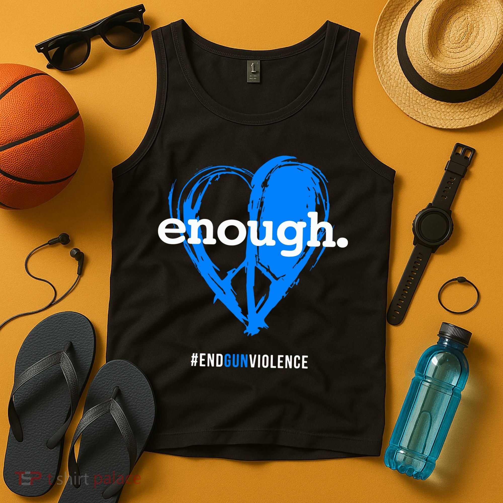 Peace & Love Symbol, Anti Gun Tank Top
