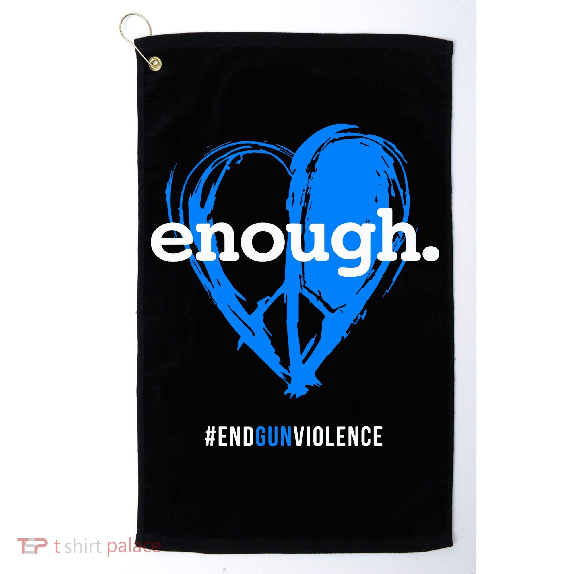 Peace & Love Symbol, Anti Gun Golf Towel