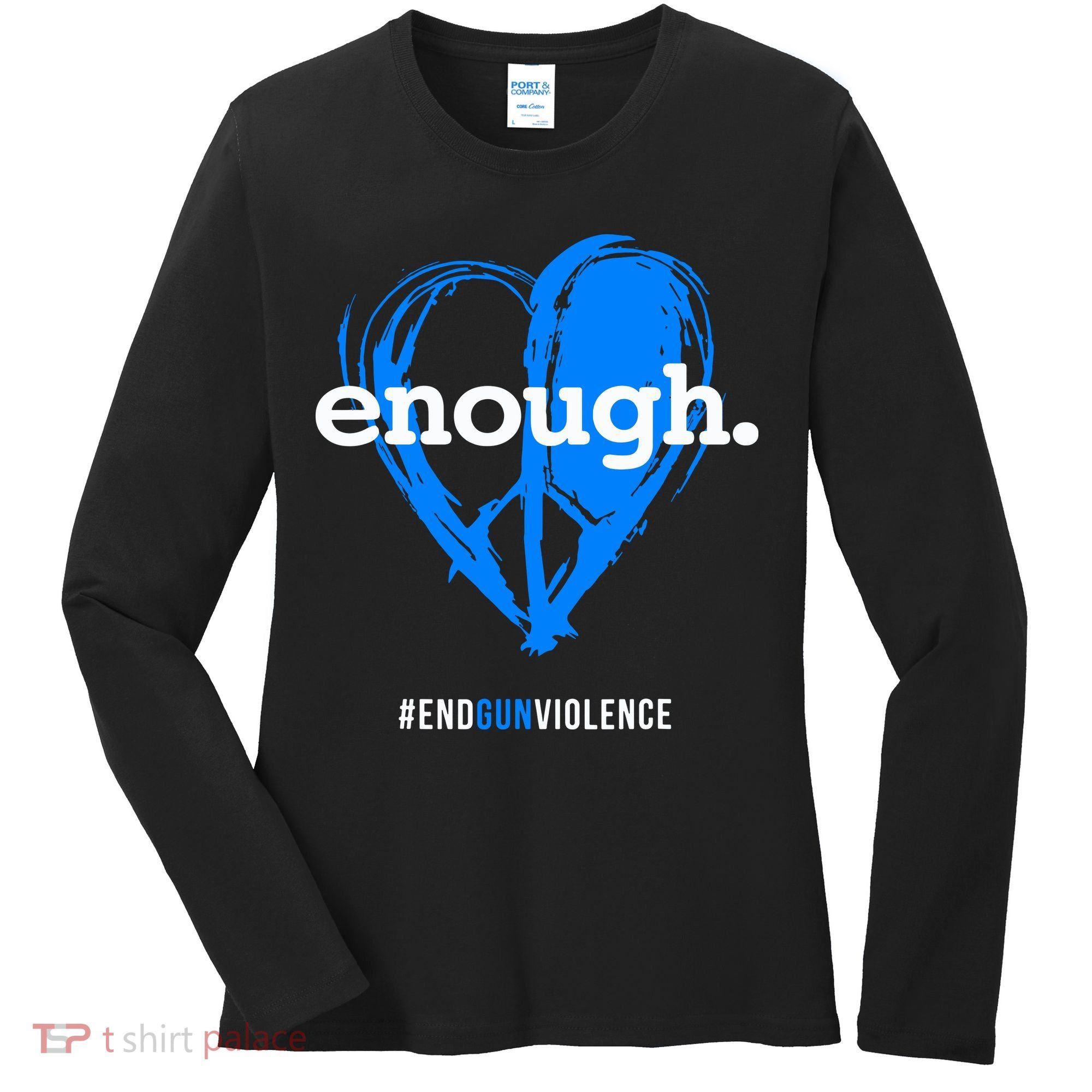 Peace & Love Symbol, Anti Gun Women's Long Sleeve Shirt