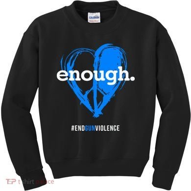 Peace & Love Symbol, Anti Gun Kids Sweatshirt