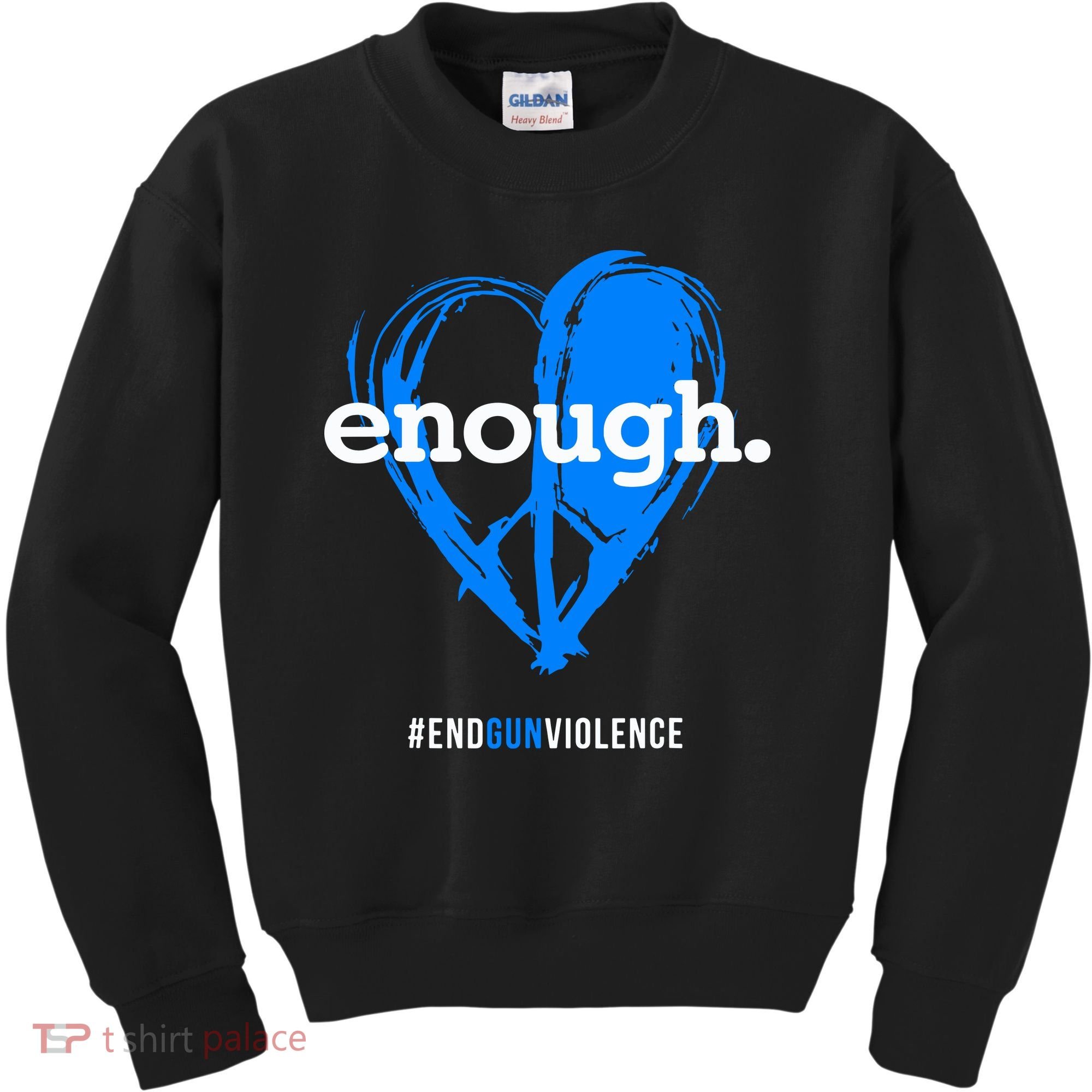 Peace & Love Symbol, Anti Gun Kids Sweatshirt