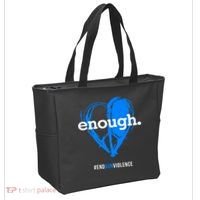 Peace & Love Symbol, Anti Gun Tote Bag thumb 2