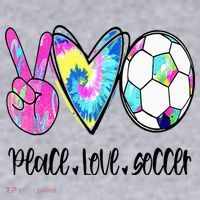 Peace Love Soccer Tie Dye Cute Soccer Lovers Women's Sweatshirt thumb 2