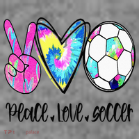 Peace Love Soccer Tie Dye Cute Soccer Lovers Toddler Hoodie thumb 2