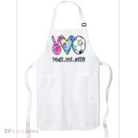 Peace Love Soccer Tie Dye Cute Soccer Lovers Apron thumb 0