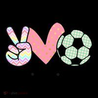 Peace Love Soccer Cute Pastel N Great Gift Coffee Mug thumb 5
