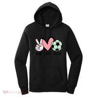 Peace Love Soccer Cute Pastel N Great Gift Women's Hoodie thumb 0