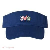Peace Love Soccer Cute Pastel N Great Gift Visor thumb 0