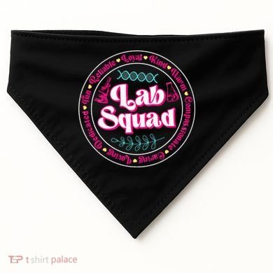 Pink Lab Squad Lab Scientist Microbiologist USA-Made Doggie Bandana