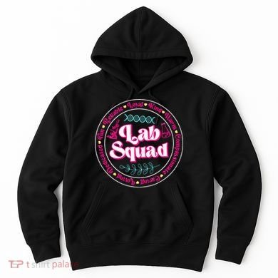 Pink Lab Squad Lab Scientist Microbiologist Hoodie