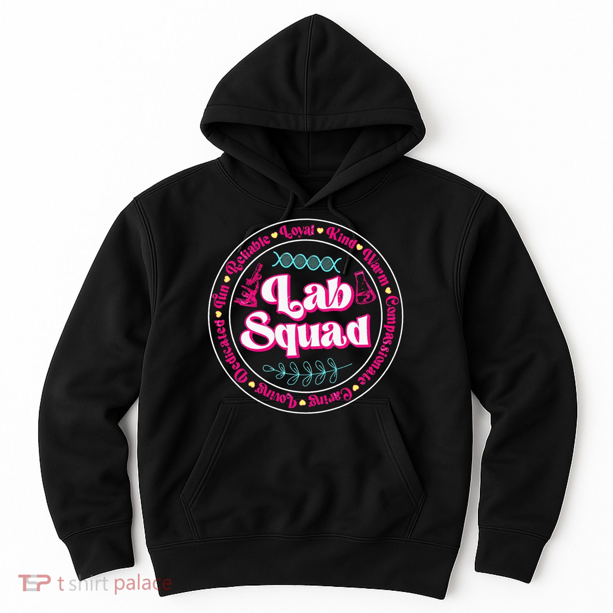 Pink Lab Squad Lab Scientist Microbiologist Hoodie