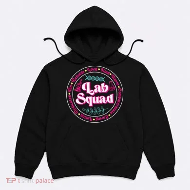 Pink Lab Squad Lab Scientist Microbiologist Hoodie
