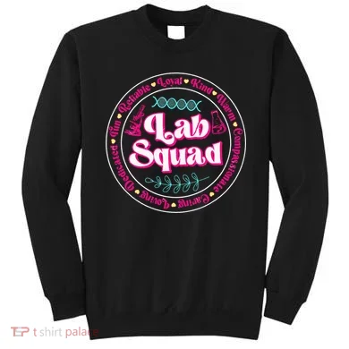 Pink Lab Squad Lab Scientist Microbiologist Sweatshirt