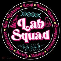 Pink Lab Squad Lab Scientist Microbiologist Button thumb 1