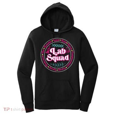 Pink Lab Squad Lab Scientist Microbiologist Women's Hoodie