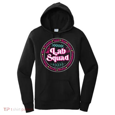 Pink Lab Squad Lab Scientist Microbiologist Women's Hoodie