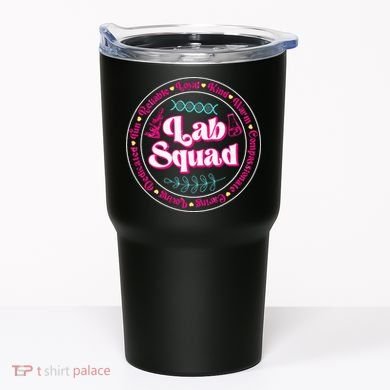 Pink Lab Squad Lab Scientist Microbiologist Tumbler