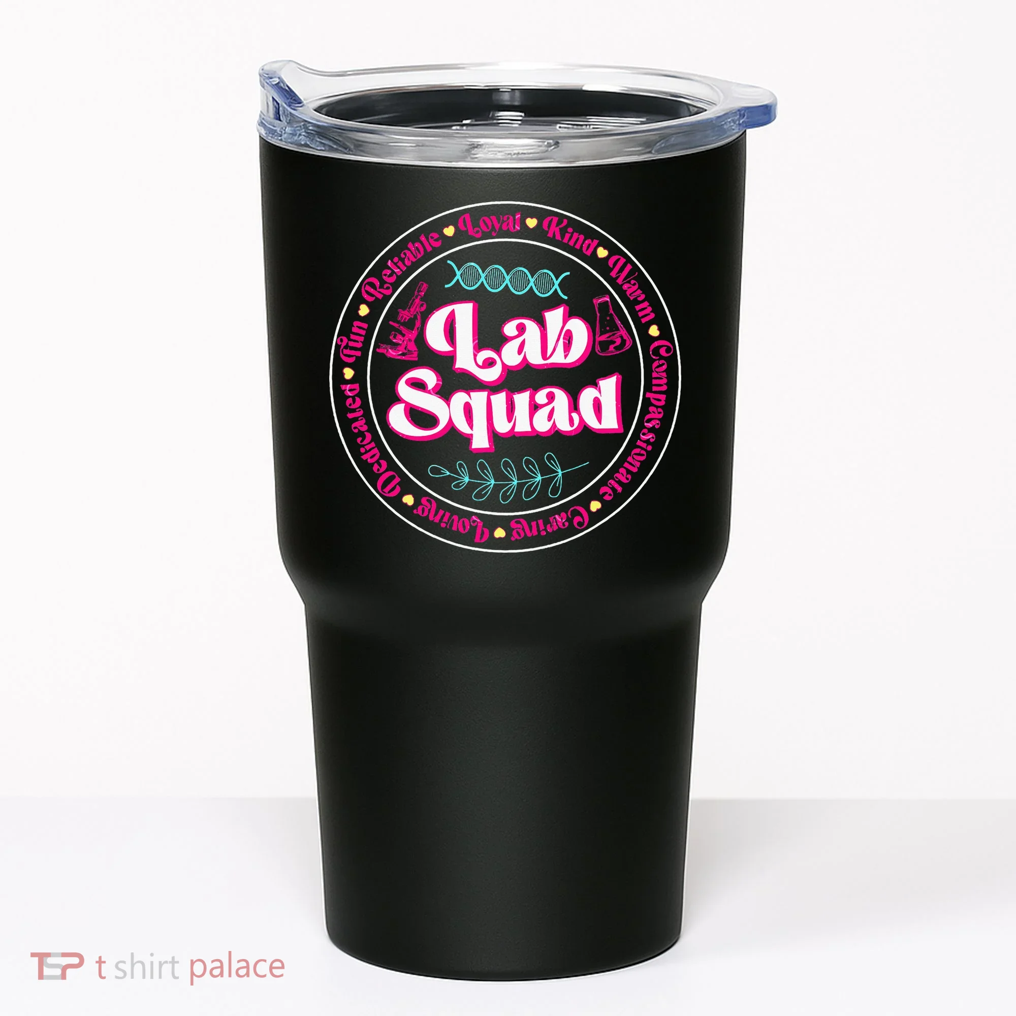 Pink Lab Squad Lab Scientist Microbiologist Tumbler