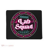 Pink Lab Squad Lab Scientist Microbiologist Mousepad thumb 0