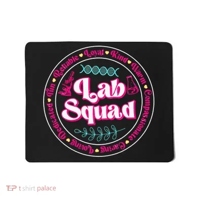 Pink Lab Squad Lab Scientist Microbiologist Mousepad
