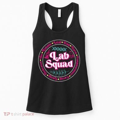 Pink Lab Squad Lab Scientist Microbiologist Women's Tank Top