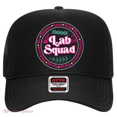 Pink Lab Squad Lab Scientist Microbiologist Hat