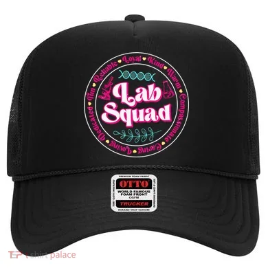 Pink Lab Squad Lab Scientist Microbiologist Hat
