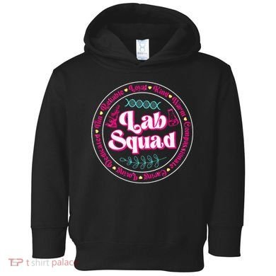 Pink Lab Squad Lab Scientist Microbiologist Toddler Hoodie