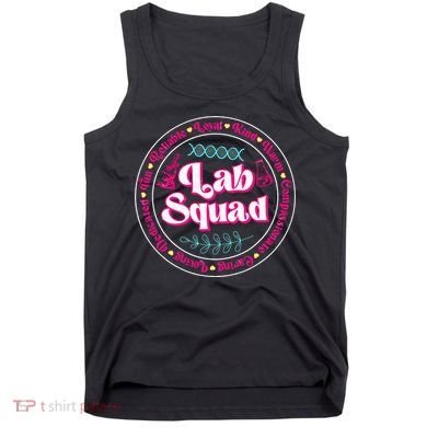 Pink Lab Squad Lab Scientist Microbiologist Tank Top