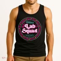 Pink Lab Squad Lab Scientist Microbiologist Tank Top thumb 3
