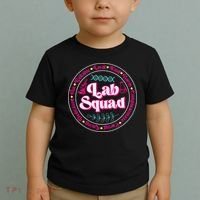 Pink Lab Squad Lab Scientist Microbiologist Toddler T-Shirt thumb 2