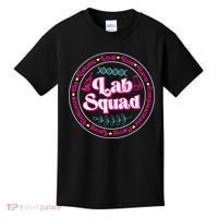 Pink Lab Squad Lab Scientist Microbiologist Kids T-Shirt thumb 0